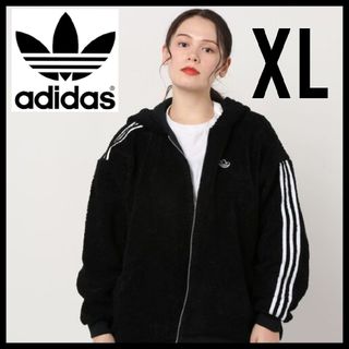 【adidas】アディダス　ボアジャケット　レッド　XL