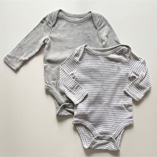 ベビーギャップ(babyGAP)のbabyGAP 長袖ロンパース　2枚セット(ロンパース)