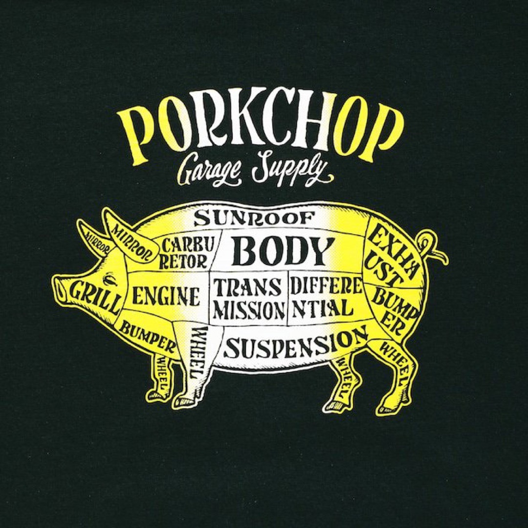 ポークチョップ　パーカー/PORKCHOP GREEN Lサイズ キムタク