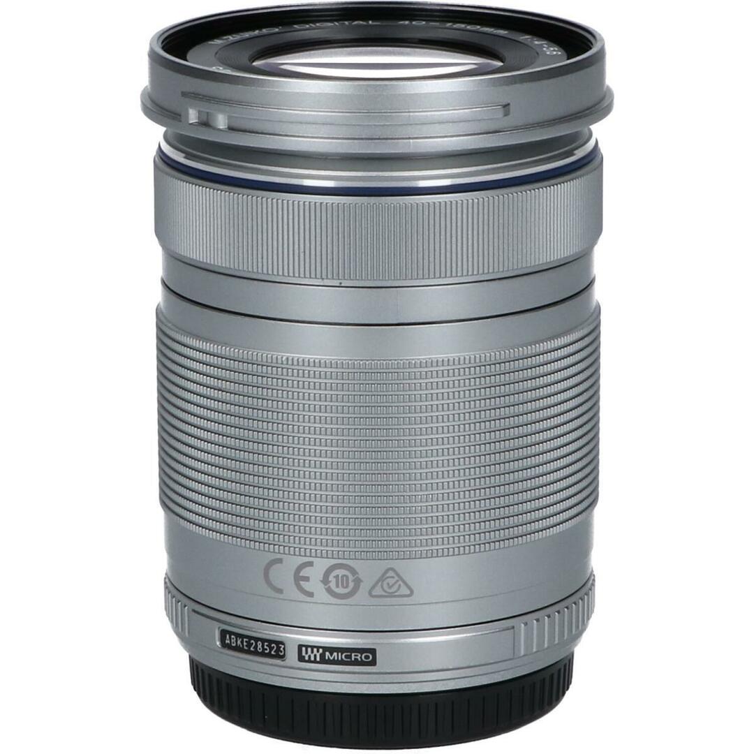 OLYMPUS(オリンパス)のＯＬＹＭＰＵＳ　ＭＺＤ　ＥＤ４０－１５０ｍｍ　Ｆ４－５．６Ｒシルバー スマホ/家電/カメラのカメラ(レンズ(ズーム))の商品写真