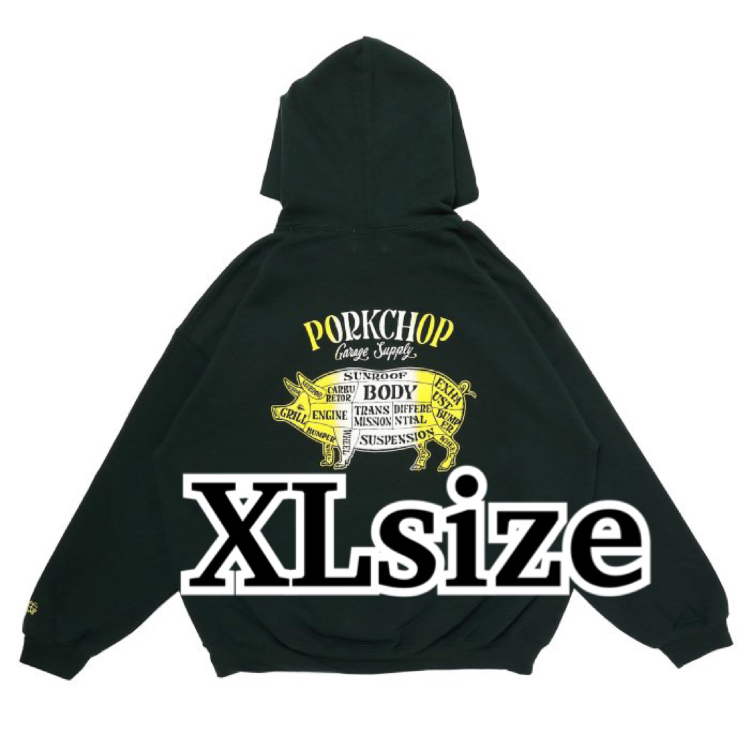 ポークチョップ パーカー/PORKCHOP GREEN XLサイズ キムタクの通販 by