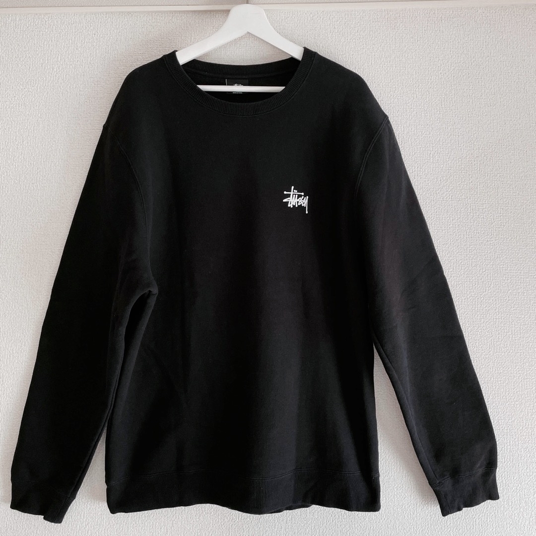 STUSSY スウェット　バックプリント　XL ブラック