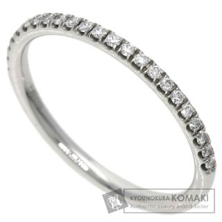 ハリーウィンストン(HARRY WINSTON)のHARRY WINSTON マイクロパヴェ ハーフダイヤモンド リング・指輪 PT950 レディース(リング(指輪))