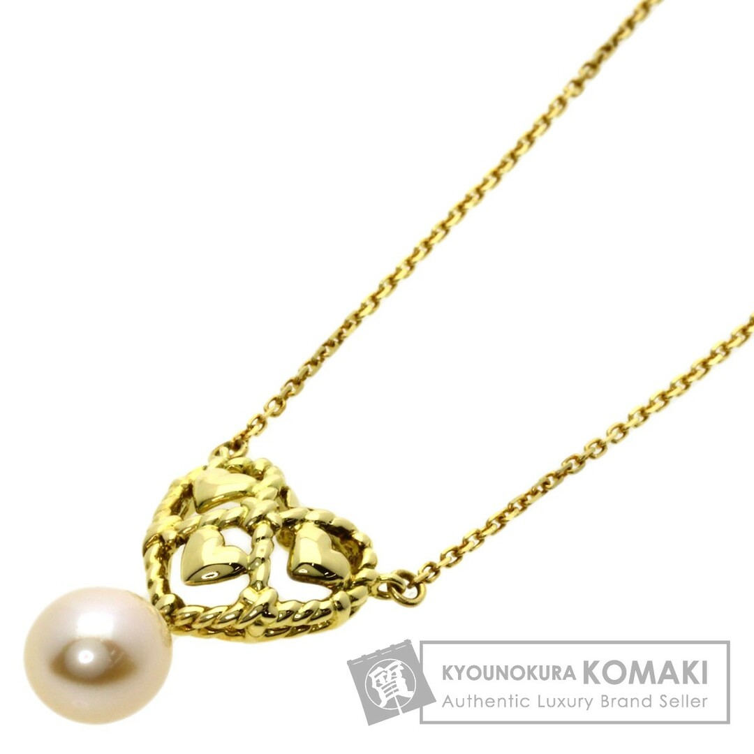 MIKIMOTO アコヤパール 真珠 ネックレス K18YG レディース