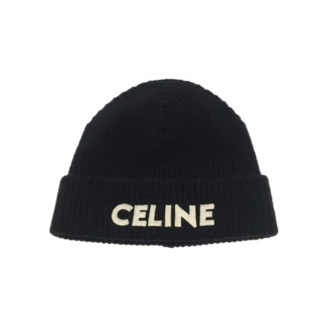celine - 美品 CELINE ニット帽 黒の通販 by shop|セリーヌならラクマ