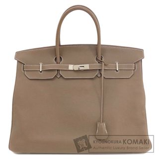 エルメス(Hermes)のHERMES バーキン40 エトープ エトゥープ シルバー金具 ハンドバッグ トゴ レディース(ハンドバッグ)