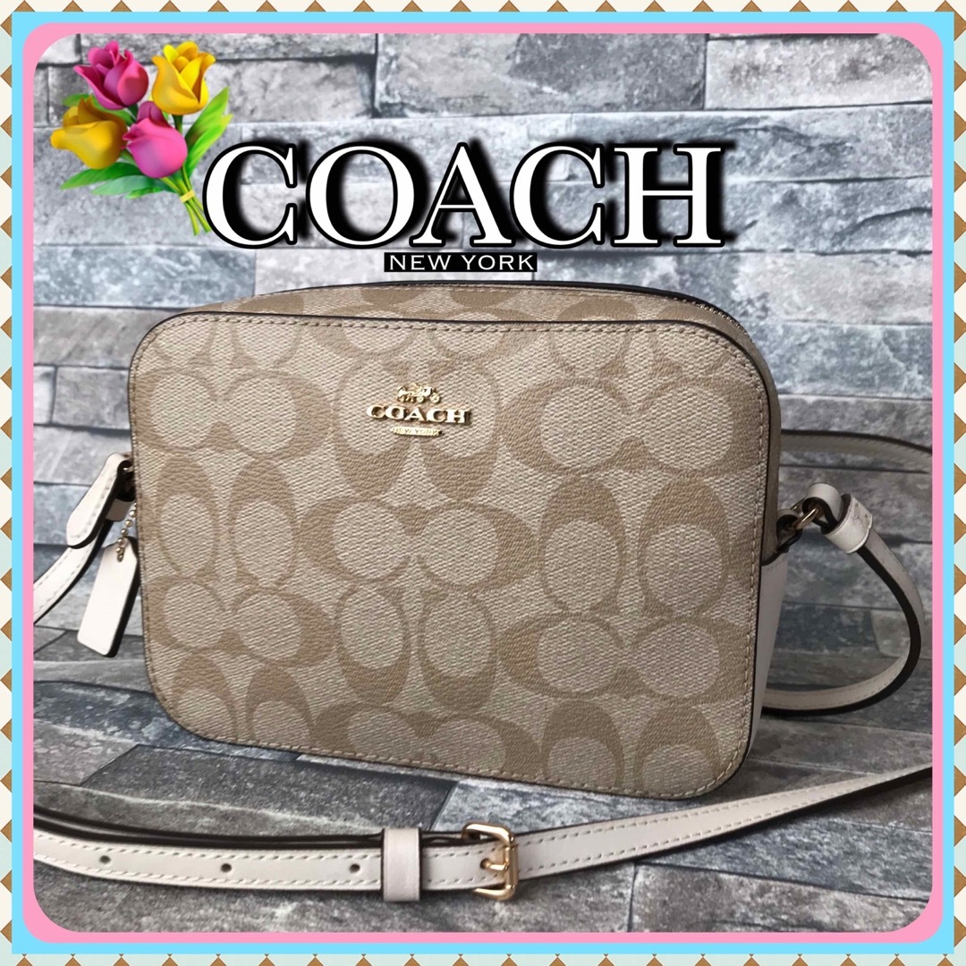COACH - ◇◇COACHシグネチャー ミニ カメラ バッグ 91677 ショルダー