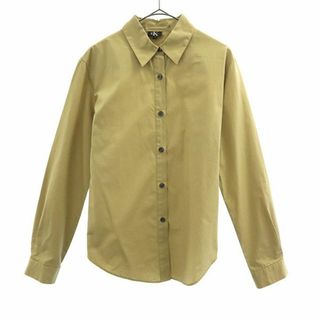 カルバンクライン(Calvin Klein)のカルバンクライン 長袖 シャツ 4 ベージュ Calvin Klein レギュラーカラー レディース 【中古】  【231011】(シャツ/ブラウス(半袖/袖なし))