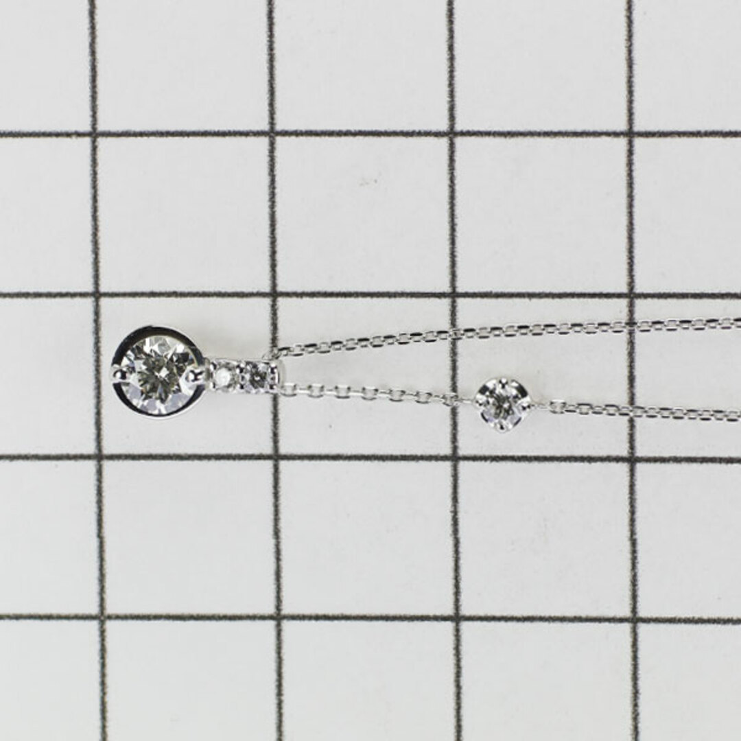 Pt850/ Pt900 ダイヤモンド ペンダントネックレス 0.25ct D0.05ct