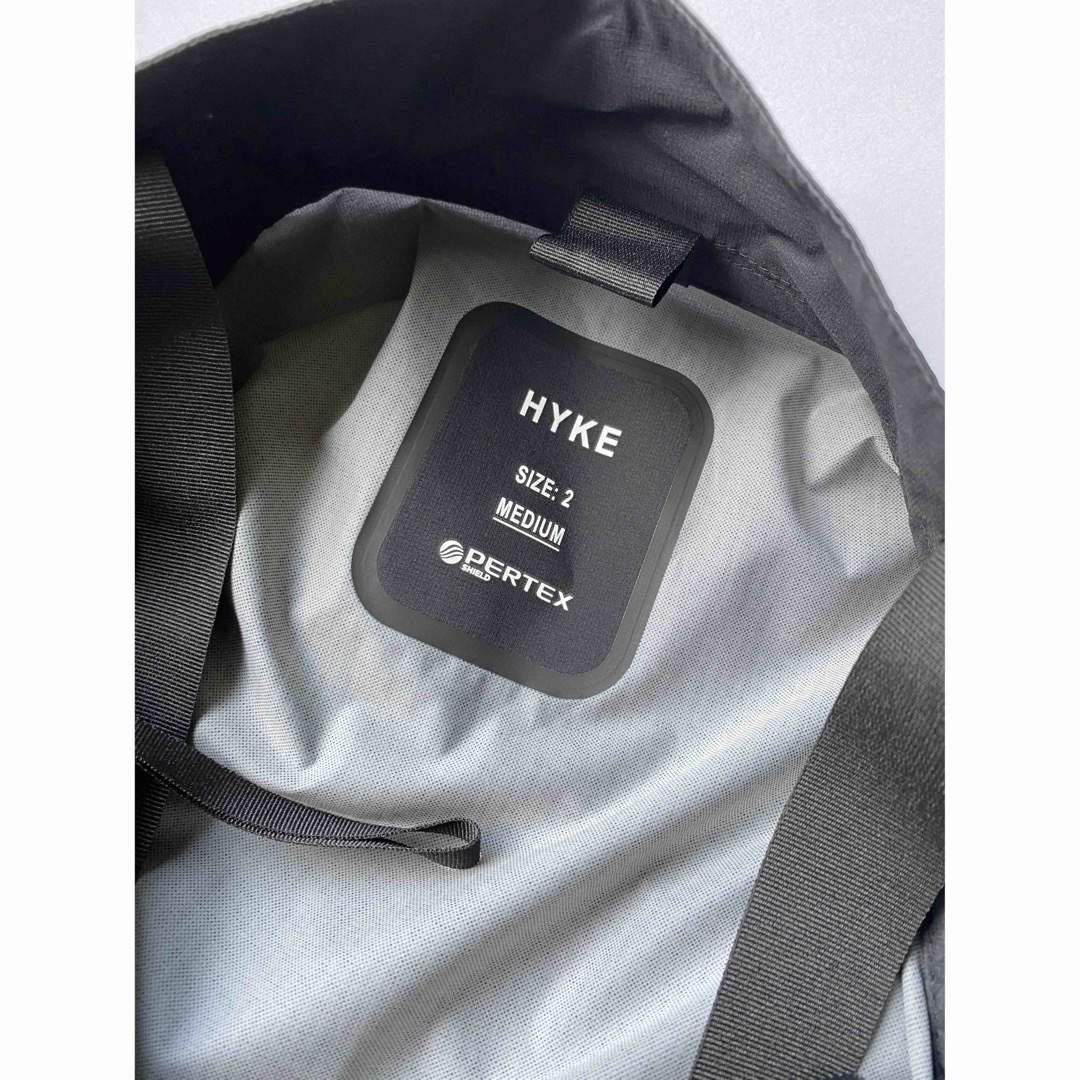HYKE PERTEX MILITARY COAT size2 BLACK HYKE PERTEX MILITARY COAT size2 BLACK