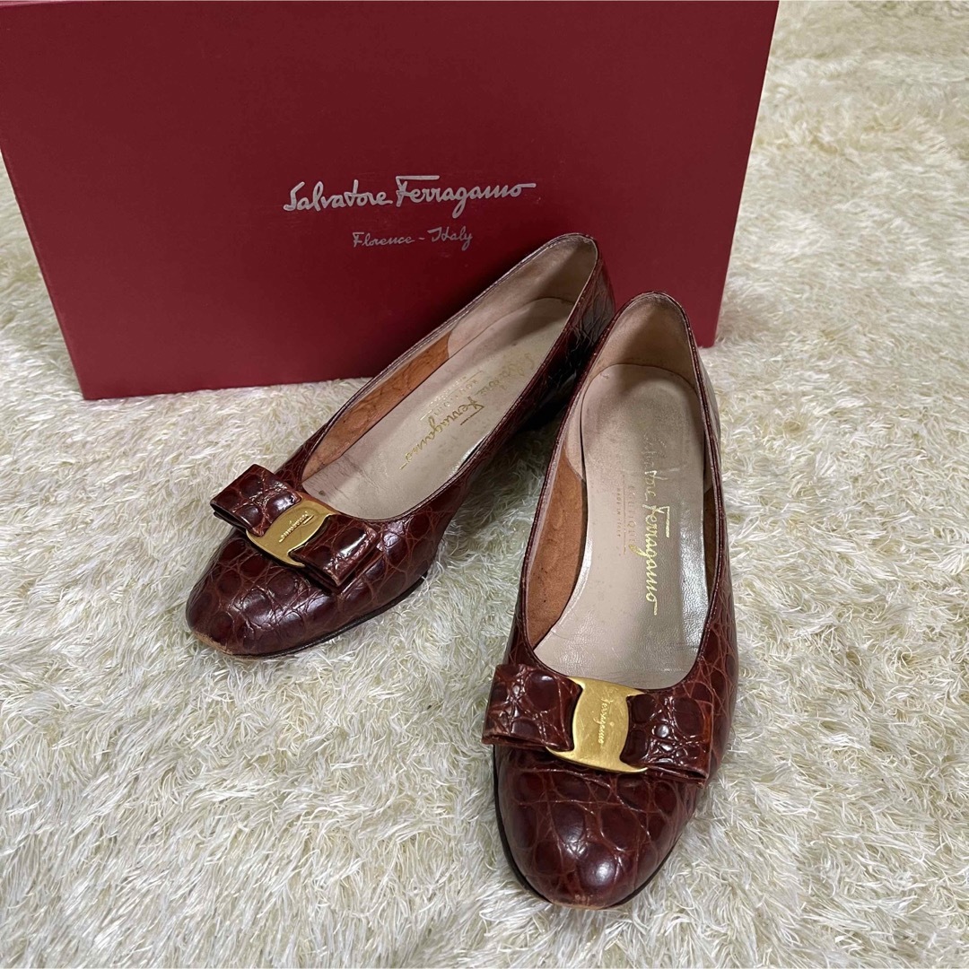 Salvatore Ferragamo - ✨美品✨Salvatore Ferragamo パンプス クロコ ...