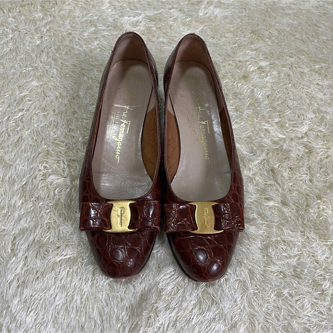 Salvatore Ferragamo - ✨美品✨Salvatore Ferragamo パンプス クロコ