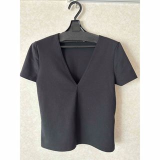 ザラ(ZARA)のZARA Vネック　カットソー S(Tシャツ(半袖/袖なし))