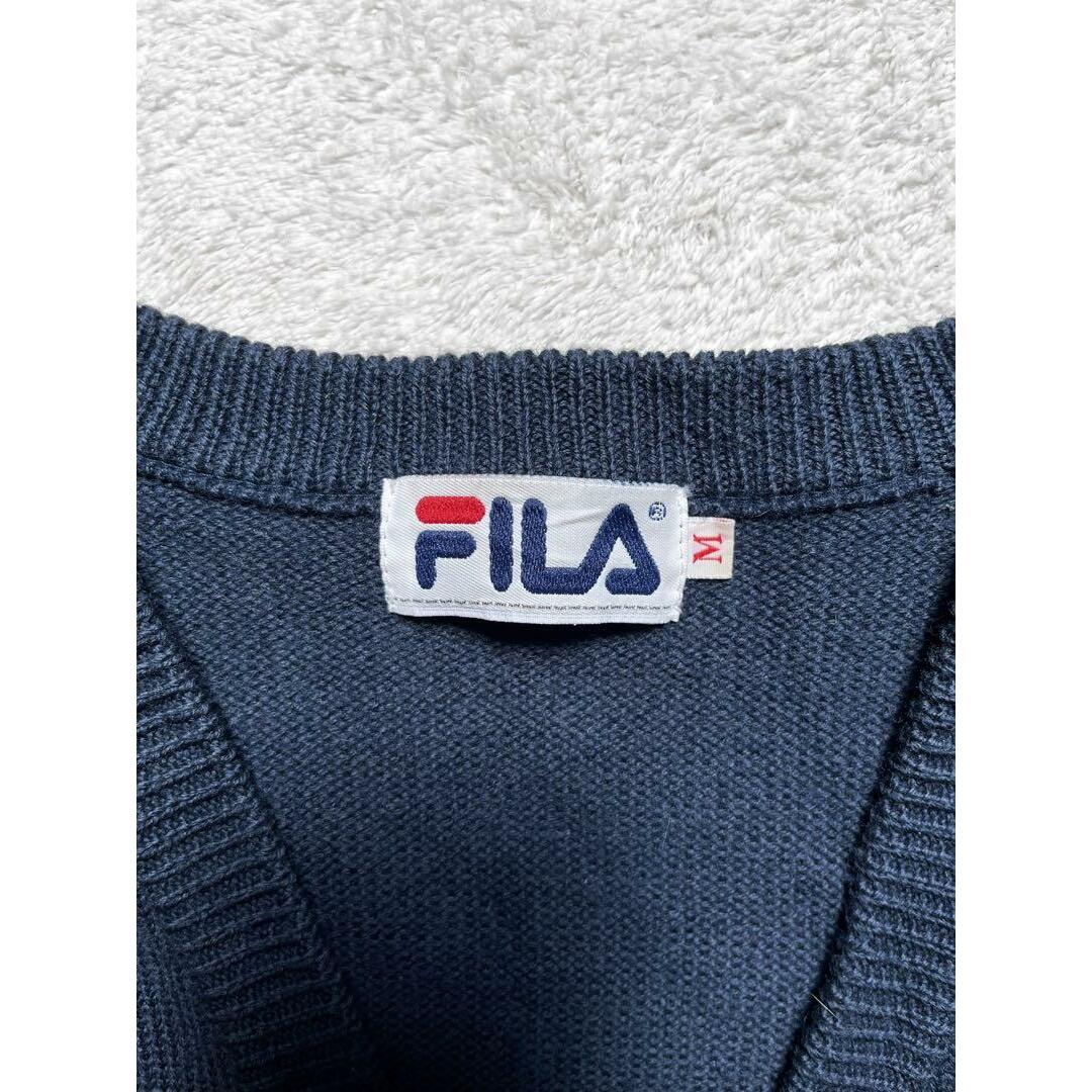 FILA(フィラ)のFILA フィラ ベスト ニットベスト アーガイル レディース M ジレ レディースのトップス(ベスト/ジレ)の商品写真