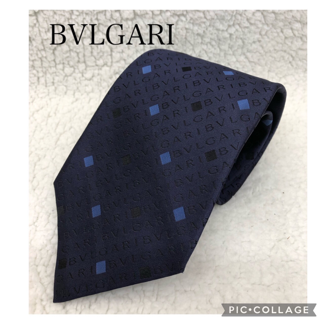 BVLGARI - BVLGARIブルガリ ロゴマニア ネクタイ 総柄の通販 by ましゃ