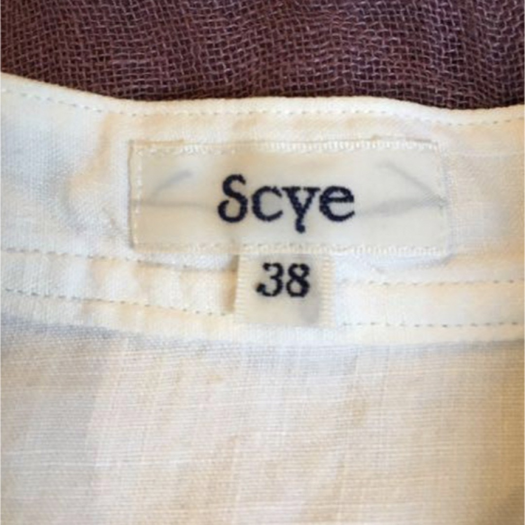 Scye(サイ)のSCYEリネンタック長袖ブラウス38 レディースのトップス(シャツ/ブラウス(長袖/七分))の商品写真
