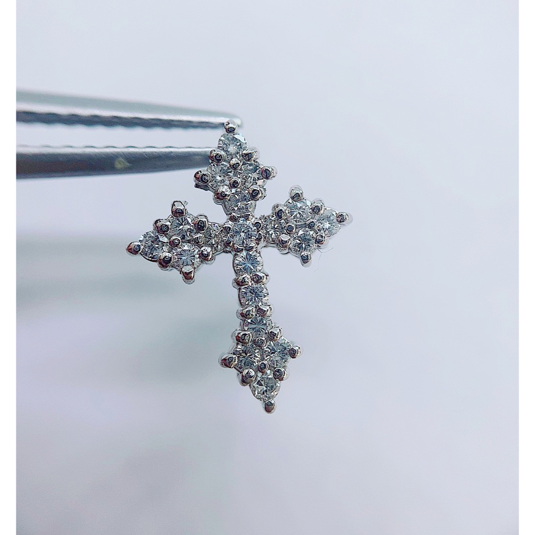 ☆0.20ct☆✨ダイヤモンドプラチナクロスネックレスペンダントトップ