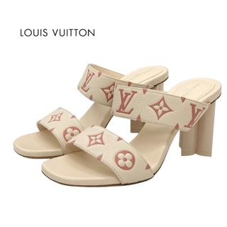 ルイヴィトン(LOUIS VUITTON)の未使用 ルイヴィトン サンダル シルエットライン モノグラム レザー アイボリー(サンダル)