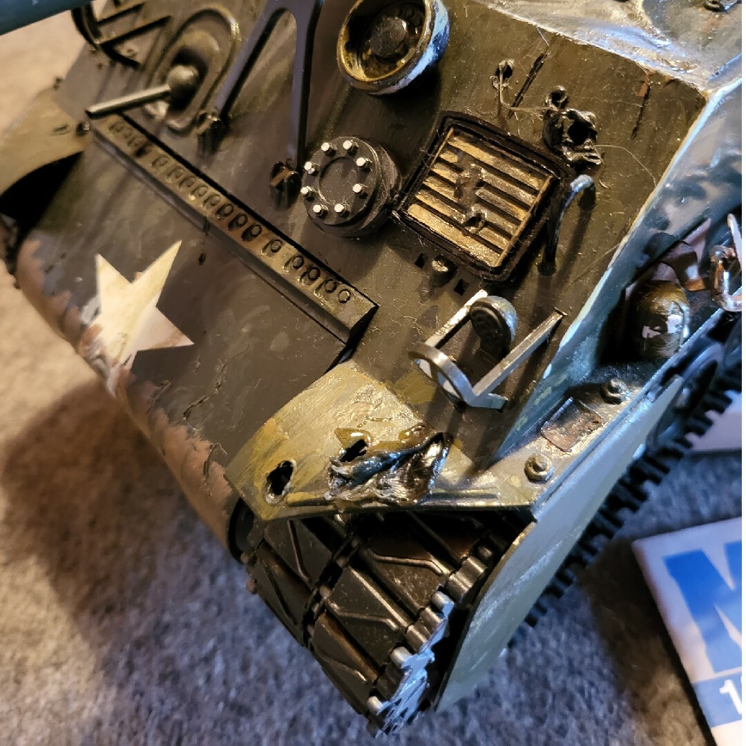 1/16　M4シャーマン戦車 エンタメ/ホビーのおもちゃ/ぬいぐるみ(模型/プラモデル)の商品写真