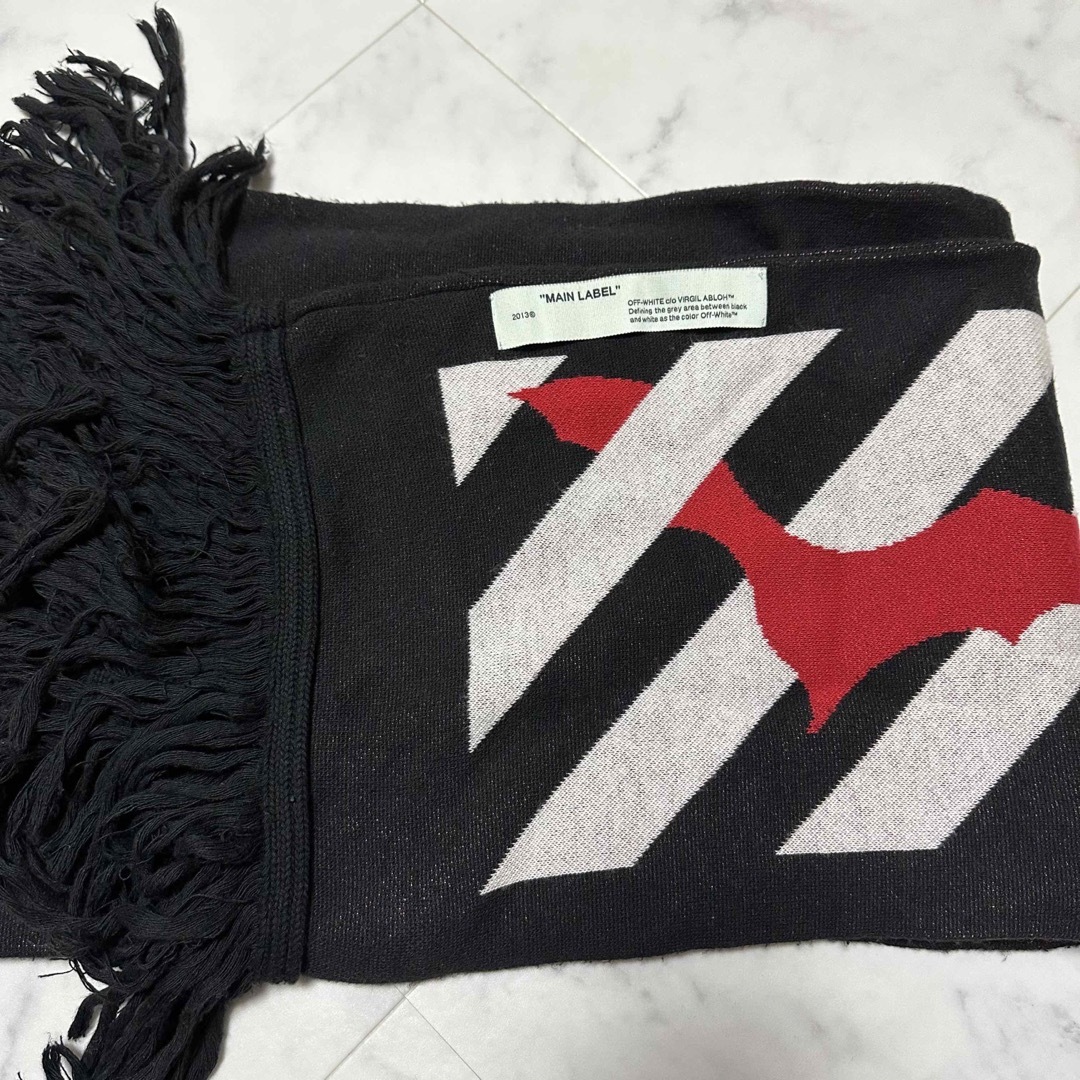 正規品 OFF-WHITE c/o VIRGIL ABLOH 大判 マフラー