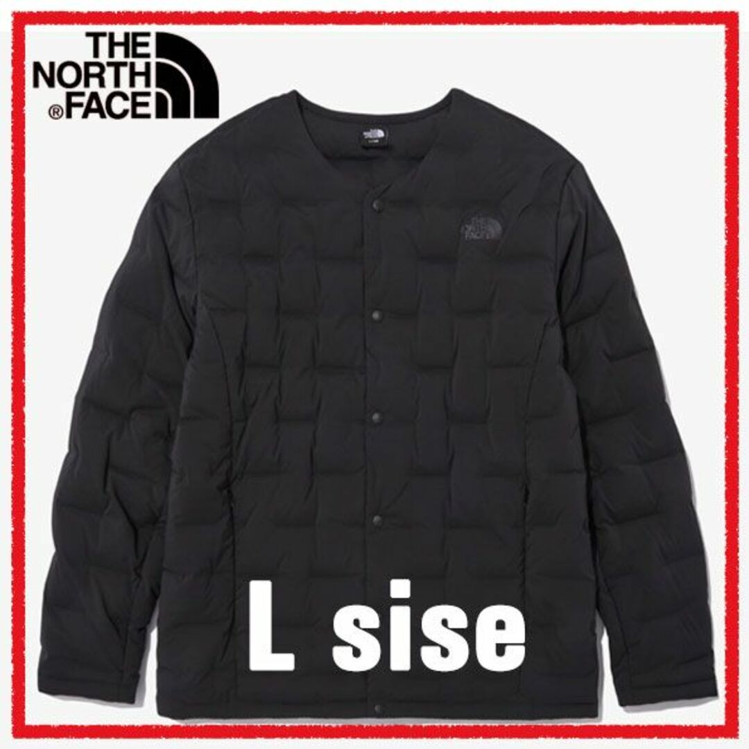 美品✨THE NORTH FACEジップインマグネダウンカーディガン 黒  L