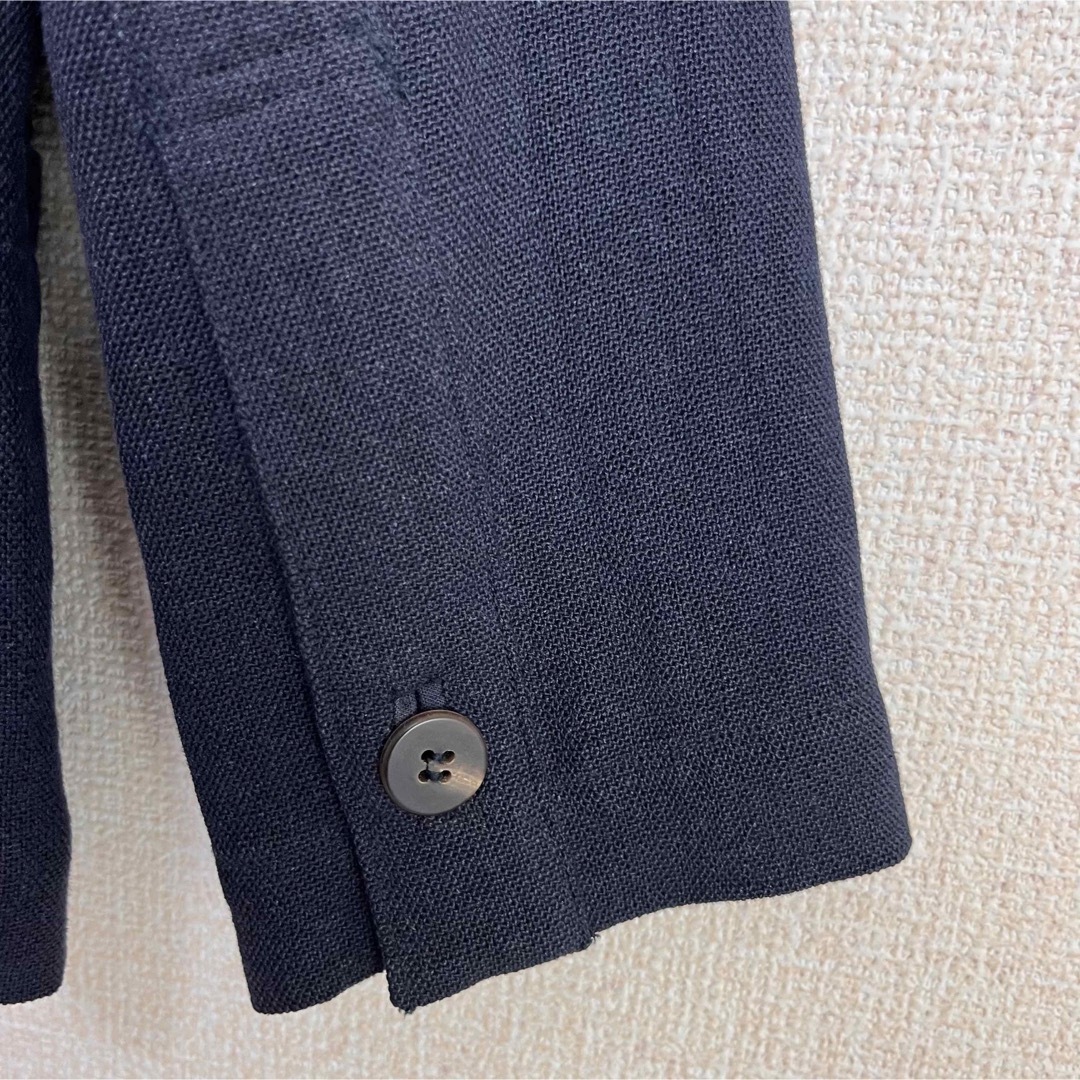ISSEI MIYAKE イッセイミヤケ ジャケット ネイビー リネン 麻 M