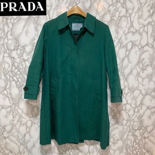 PRADA - PRADA プラダ コート アンゴラ チェック レディース 40 Mの