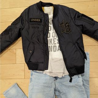 ザラキッズ(ZARA KIDS)のZARA　ワッペンジャケット(ジャケット/上着)