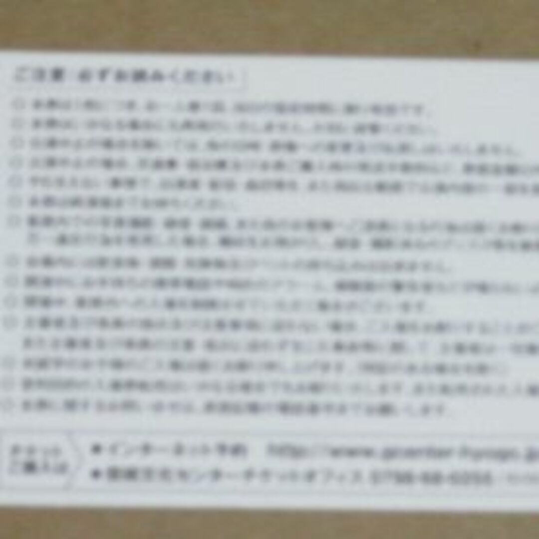 11/18(土) 兵庫芸術文化センター管 定期演奏会　A席1枚　 チケットの音楽(その他)の商品写真