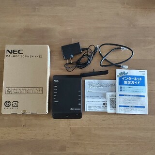 エヌイーシー(NEC)のNEC ルーター PG-WG1200HS4(PC周辺機器)