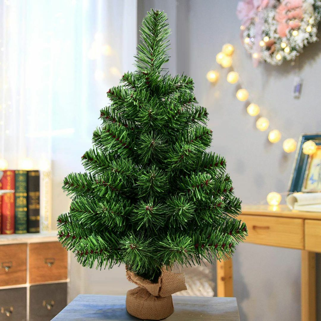Costway クリスマスツリー 60cm ミニ ヌードツリー Christma