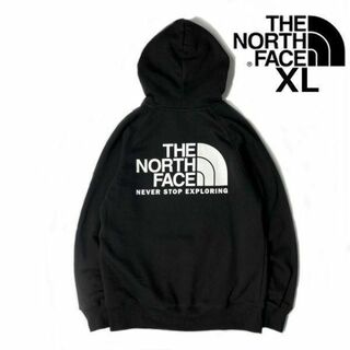 ザノースフェイス(THE NORTH FACE)のノースフェイス W THROWBACK パーカー(XL)黒 181130(パーカー)