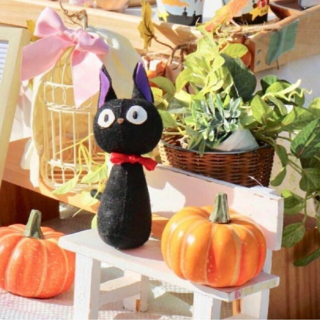 黒猫ぬいぐるみ♥型紙♥一日で作れる　ハロウィン　お得なキットも ハンドメイドの素材/材料(型紙/パターン)の商品写真