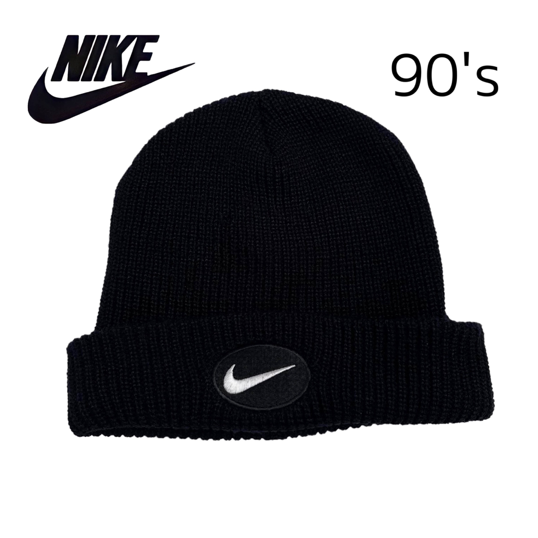 NIKE - 【NIKE】希少 90s スウォッシュワッペンロゴ ニットキャップ