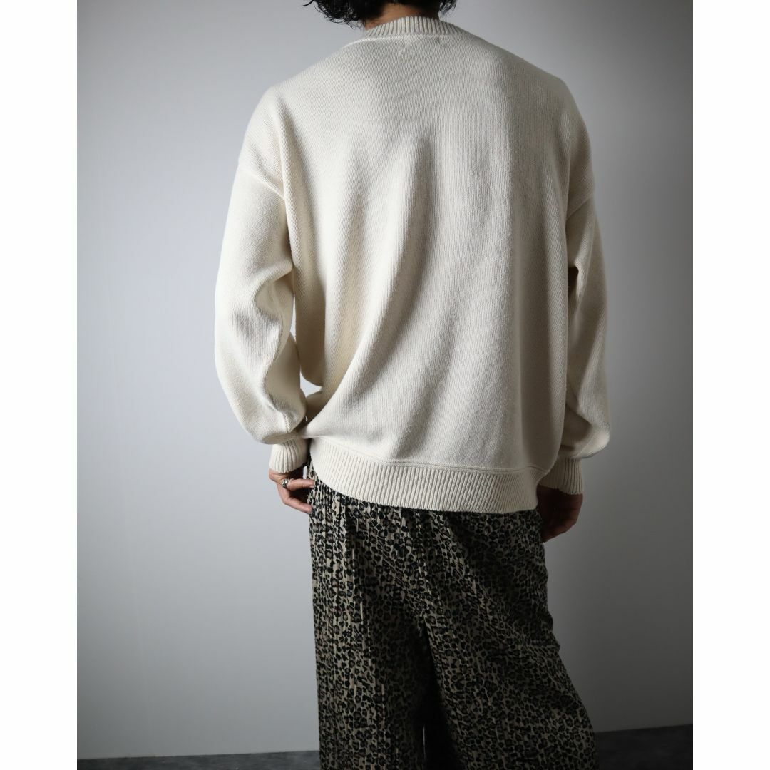 【vintage】USA製 レトロ 刺繍 ゴルフ コットンニット セーター XL