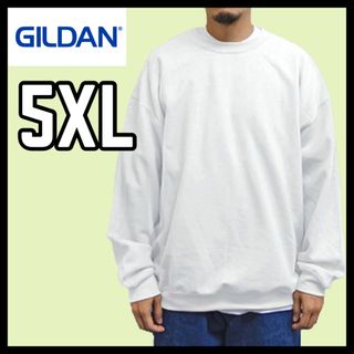 ギルタン(GILDAN)の新品未使用 ギルダン ビッグシルエット スウェット 無地トレーナー 白 5XL(スウェット)