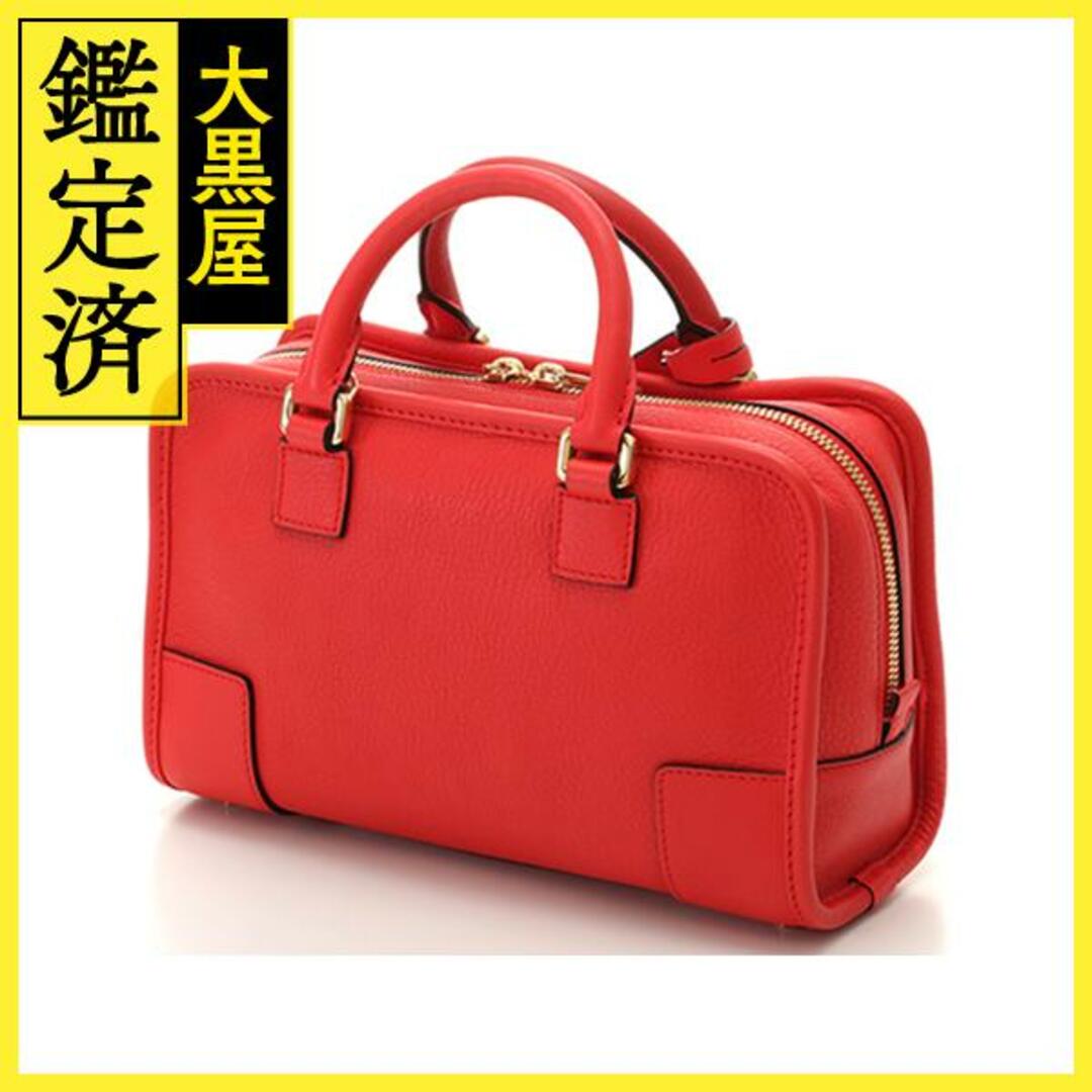 ロエベ LOEWE アマソナ23 レッド カーフ ハンドバッグ ショルダーバッグ