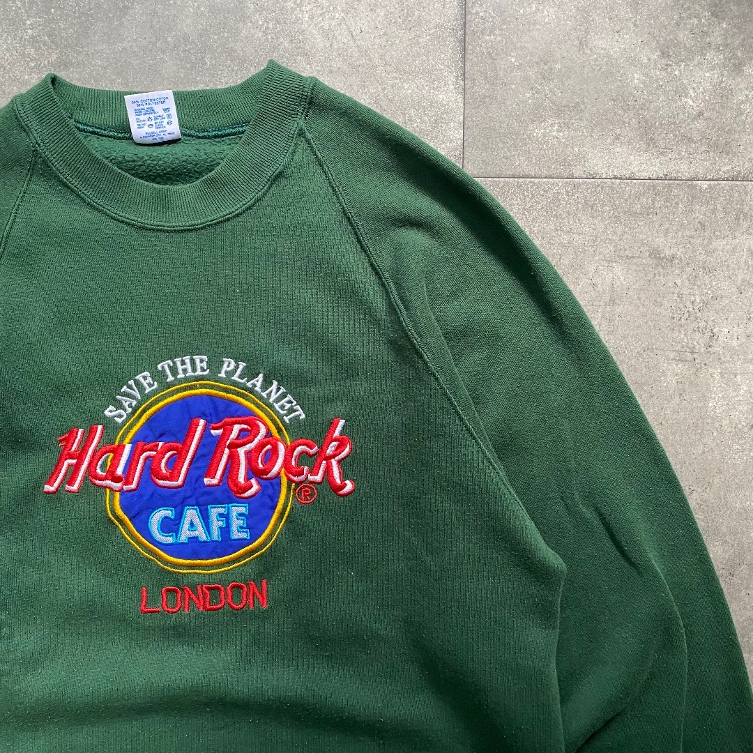 Hard Rock Cafe 90s ハードロックカフェ 刺繍ロゴ トレーナー