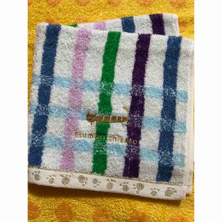 ツモリチサト(TSUMORI CHISATO)のツモリチサト タオルハンカチ 25x25　カラフルチェックbu(ハンカチ)