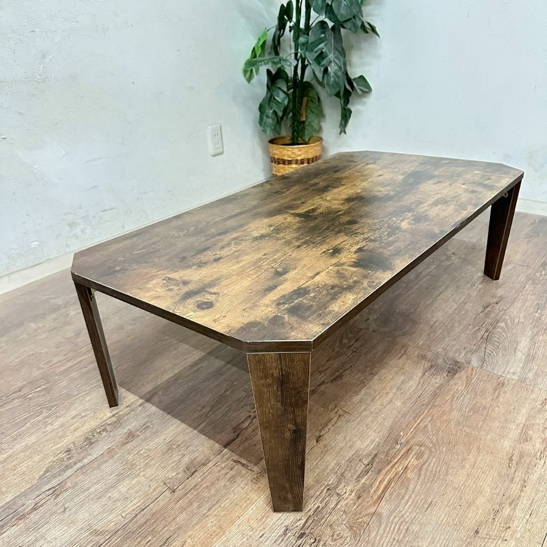 【新品・未使用】　  折りたたみ　テーブル　105×55　ちゃぶ台