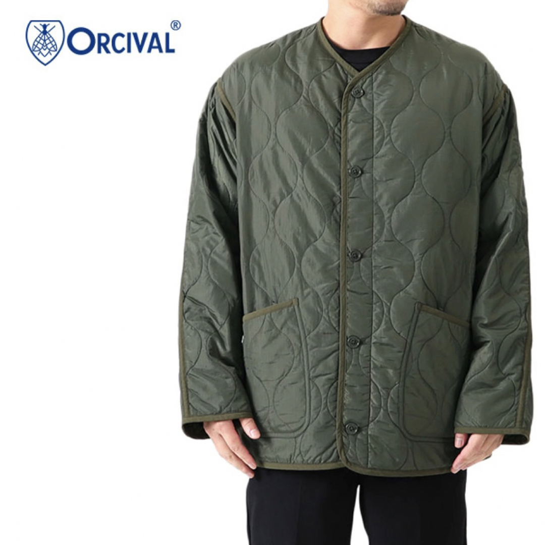 ORCIVAL オーシバル ノーカラー キルティング ナイロンジャケットジャケット/アウター