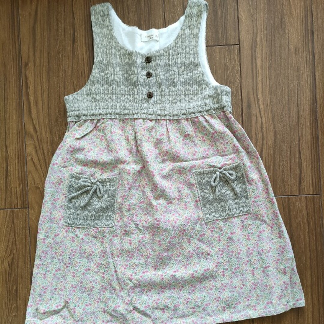 キムラタン(キムラタン)のノースリーブ　ワンピース キッズ/ベビー/マタニティのキッズ服女の子用(90cm~)(ワンピース)の商品写真