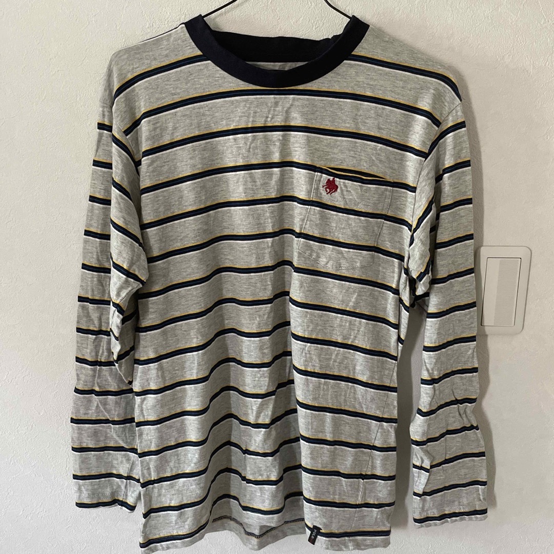 ボーダーロングTシャツ メンズのトップス(Tシャツ/カットソー(七分/長袖))の商品写真