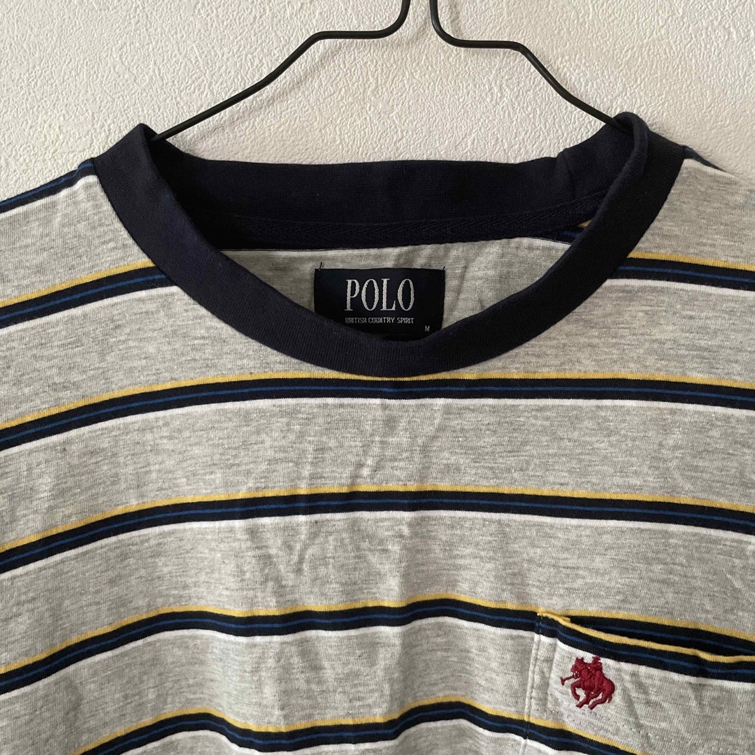 ボーダーロングTシャツ メンズのトップス(Tシャツ/カットソー(七分/長袖))の商品写真