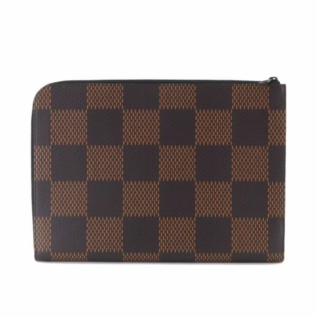 未使用 展示品 ルイ ヴィトン LOUIS VUITTON ダミエ ジャイアント LVスクエアード ポシェット ジュール クラッチ バッグ N60390 VLP 90209186