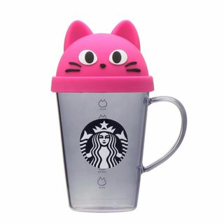 スターバックス(Starbucks)のハロウィン2023シリコンリッド耐熱グラスマグキャット384ml(グラス/カップ)