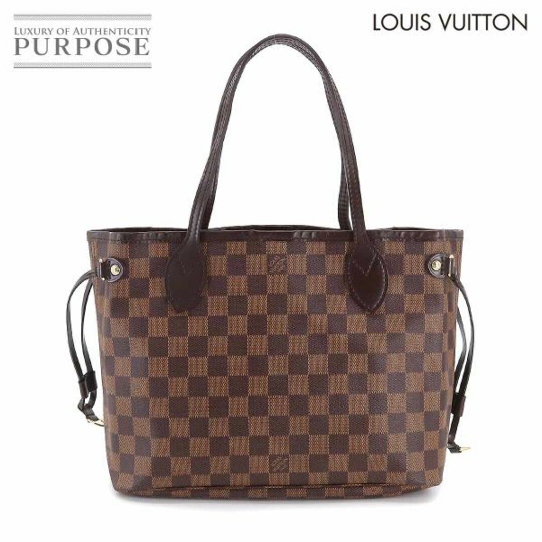 ルイ ヴィトン LOUIS VUITTON ダミエ ネヴァーフル PM トート バッグ エベヌ N51109 ブラウン VLP 90209227