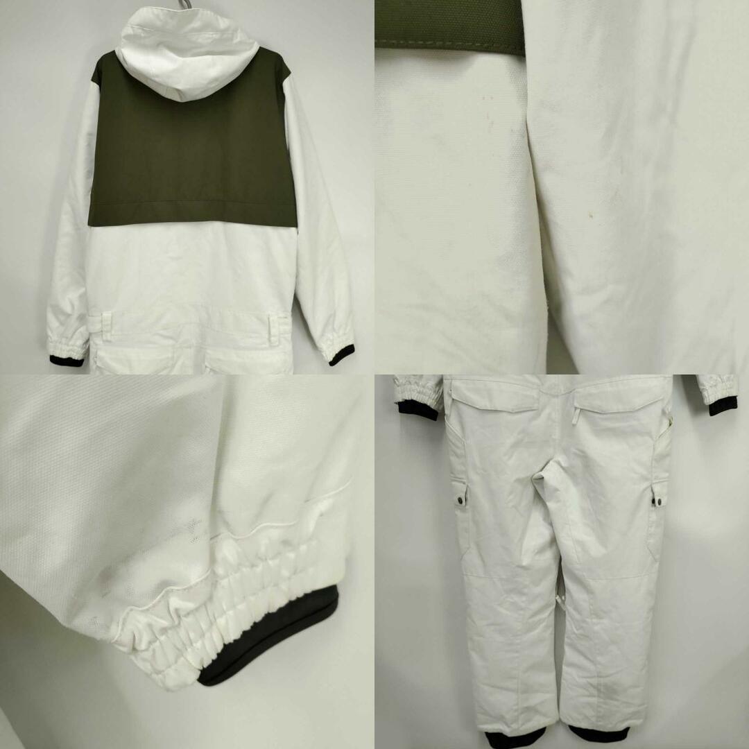 FORESTIN' GEAR スノーボード ウェア M カーキ/ホワイト メンズ ツナギ オールインワン FORESTIN' GEAR スノーボード ウェア M カーキ/ホワイト メンズ ツナギ オールインワン