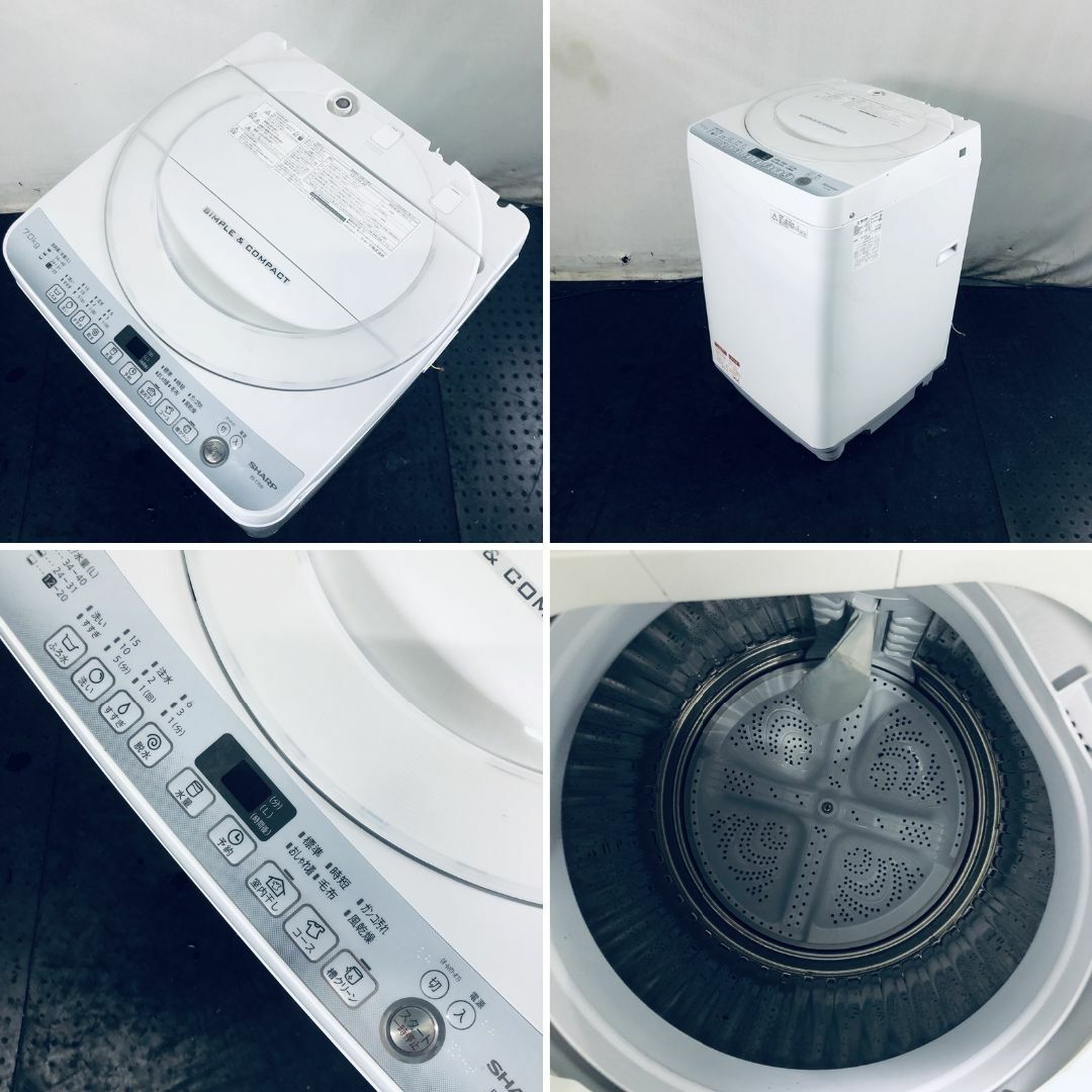★送料・設置無料★  大型洗濯機 シャープ (No.0701)