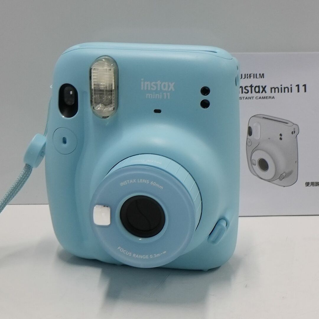 FUJIFILM チェキ instax mini 11 USED美品 インスタントカメラ 明るさオートでカンタンに！完動品  CE2318カメラ